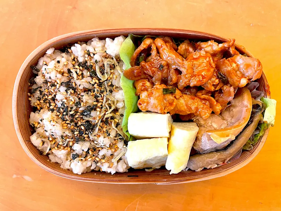 豚肉のプルコギ、サバの味噌煮、卵焼き|あしゃみさん