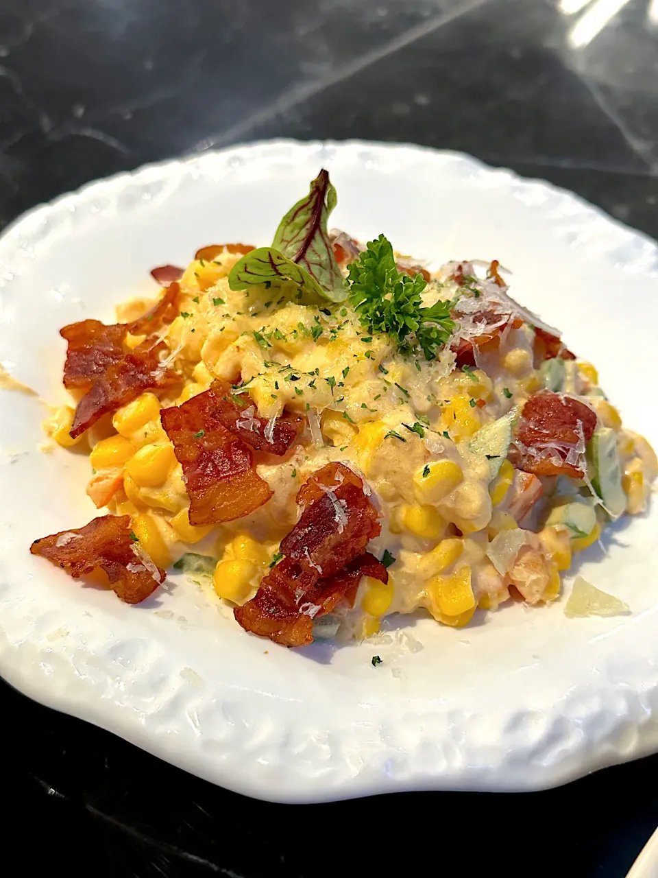 Grilled bacon & creamy corn|ｖ（＾＿＾ｖ）♪さん