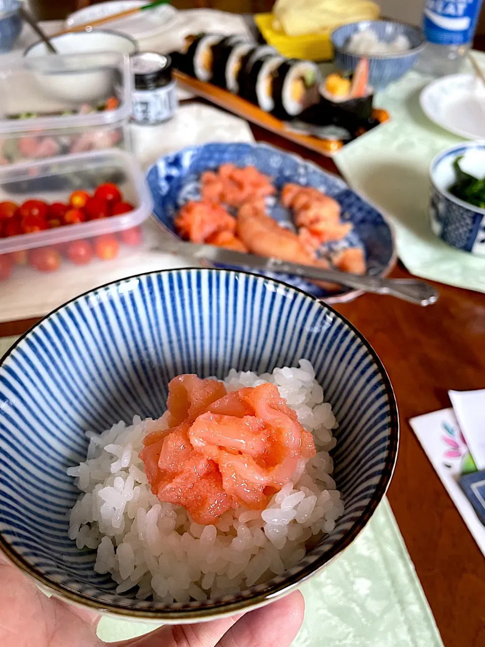 Snapdishの料理写真:ふくやの明太子@実家|ちーちゃんさん