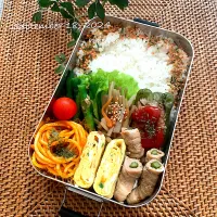 Snapdishの料理写真:高2息子のお弁当🍱|りるのんさん