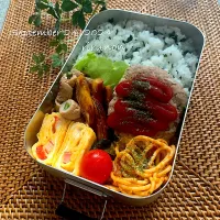 Snapdishの料理写真:高2息子のお弁当🍱|りるのんさん