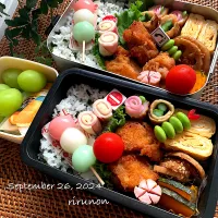 Snapdishの料理写真:高2息子＆中2娘のお弁当🍱|りるのんさん