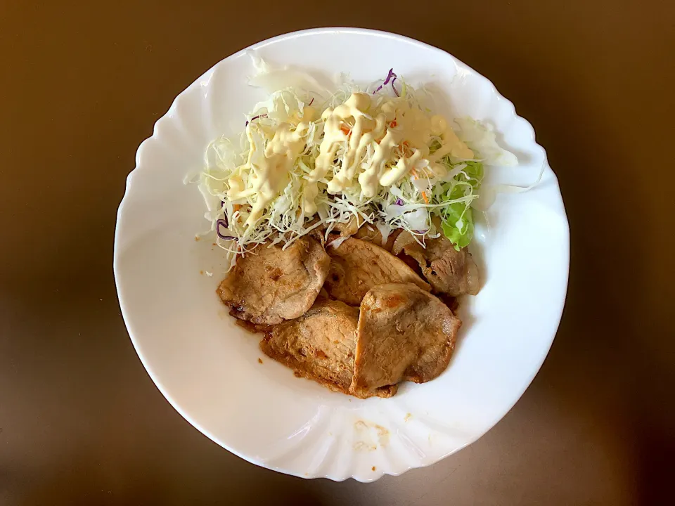 豚肉の生姜焼き|ばーさんさん