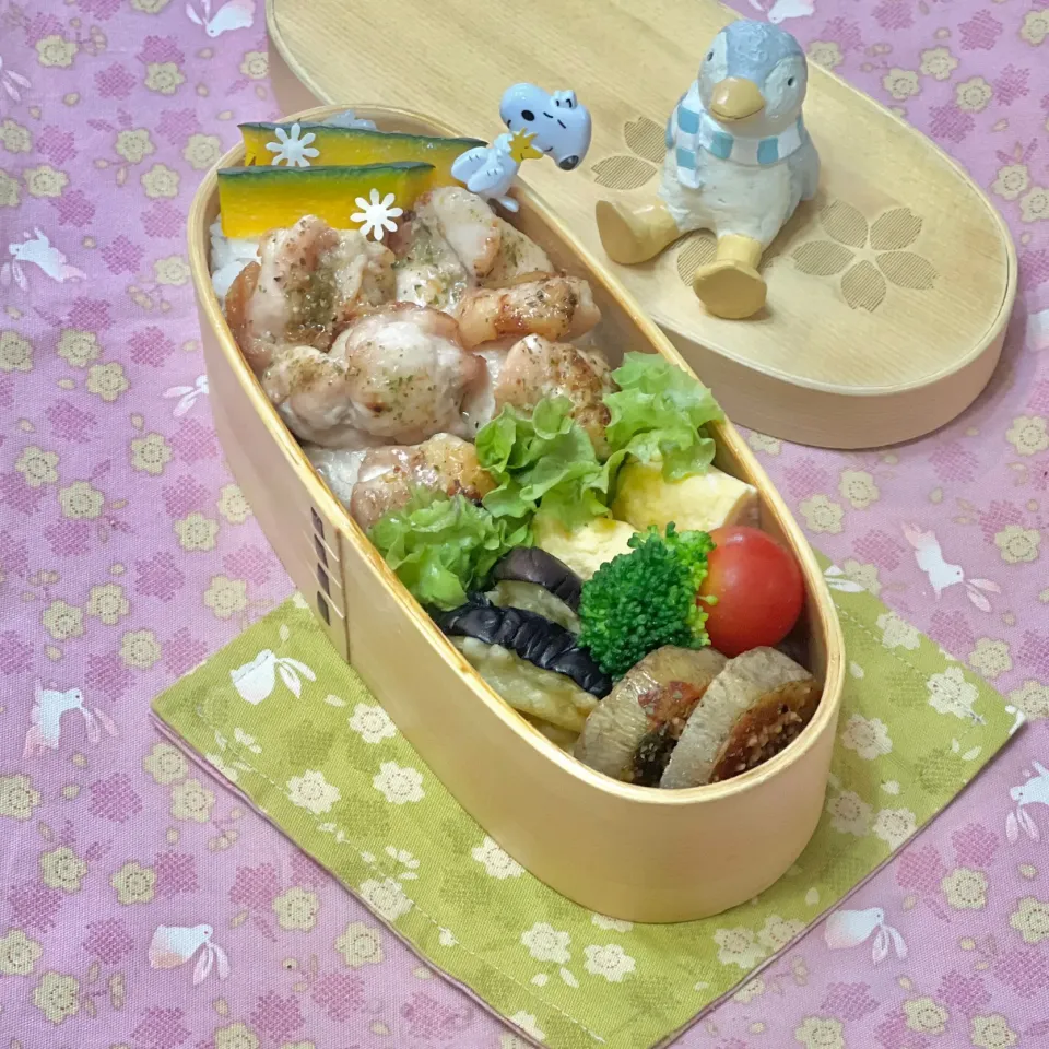 鶏モモハーブグリル☘️の💙ちゃんお弁当　9/30月|sweet homeさん