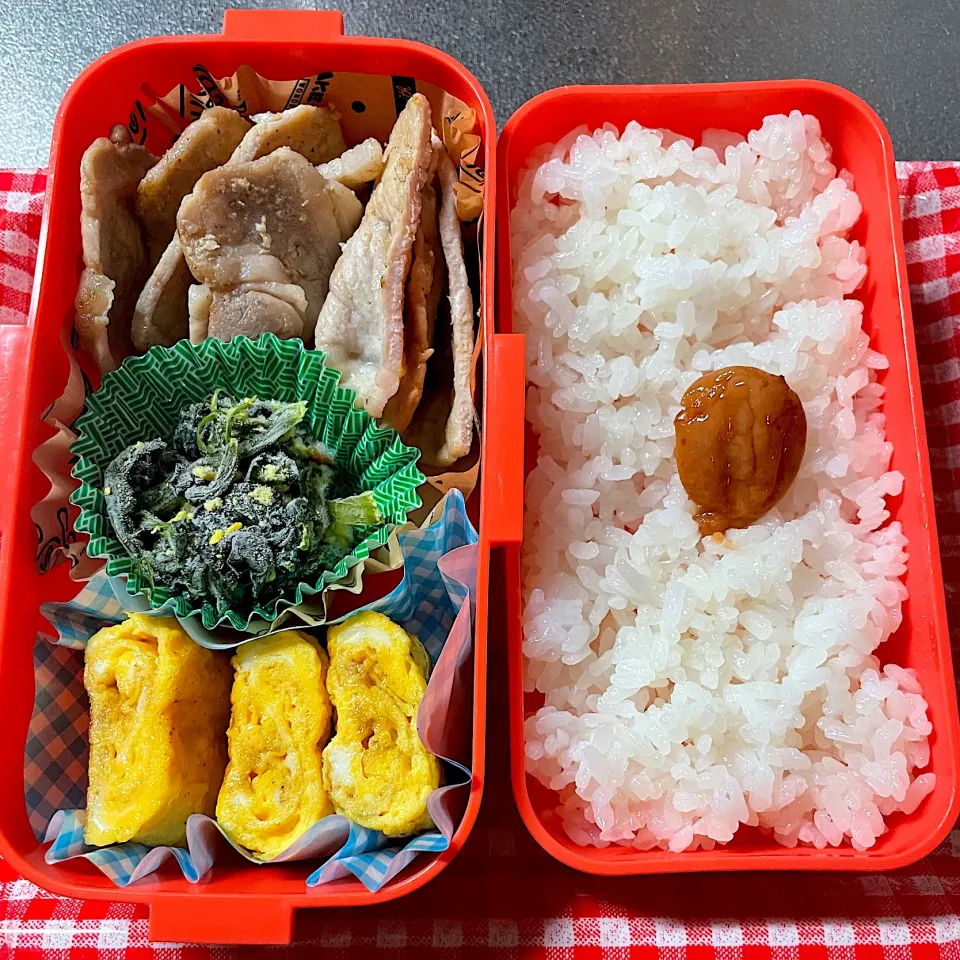 ロース塩麹炒め弁当|あおのりさん