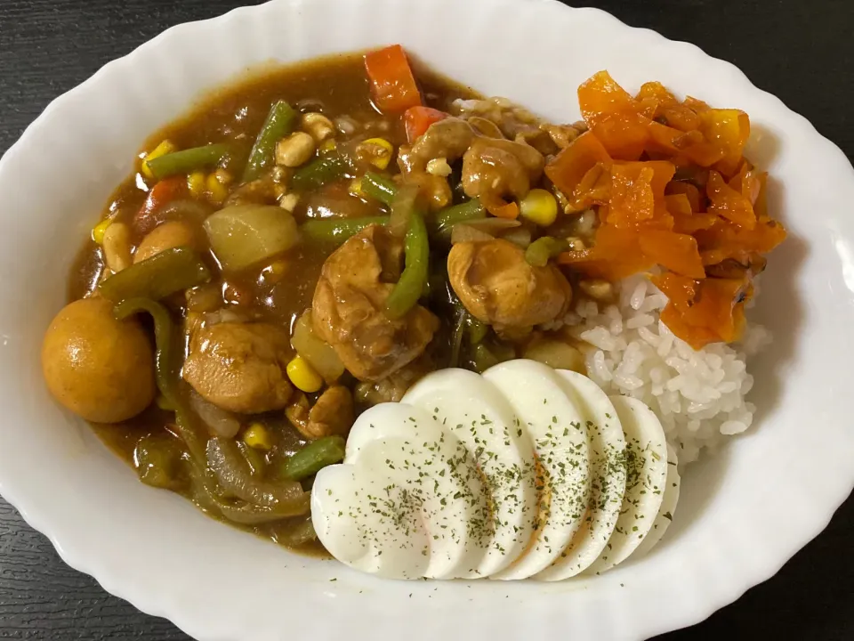 鶏モツカレー🍛|まちゃさん