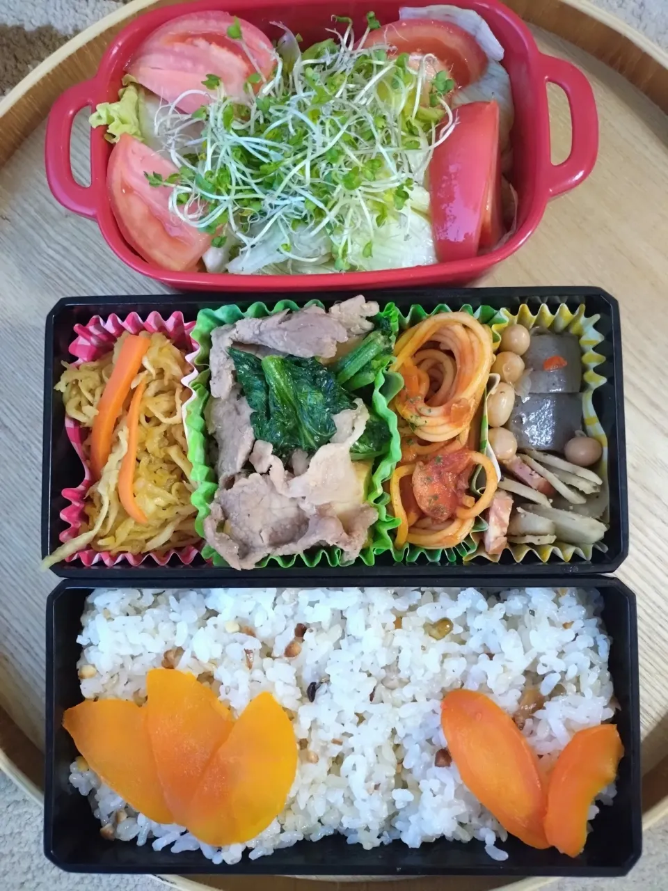 🍀2024/1001(火)厚揚げと豚肉炒め弁当|ともちんさん