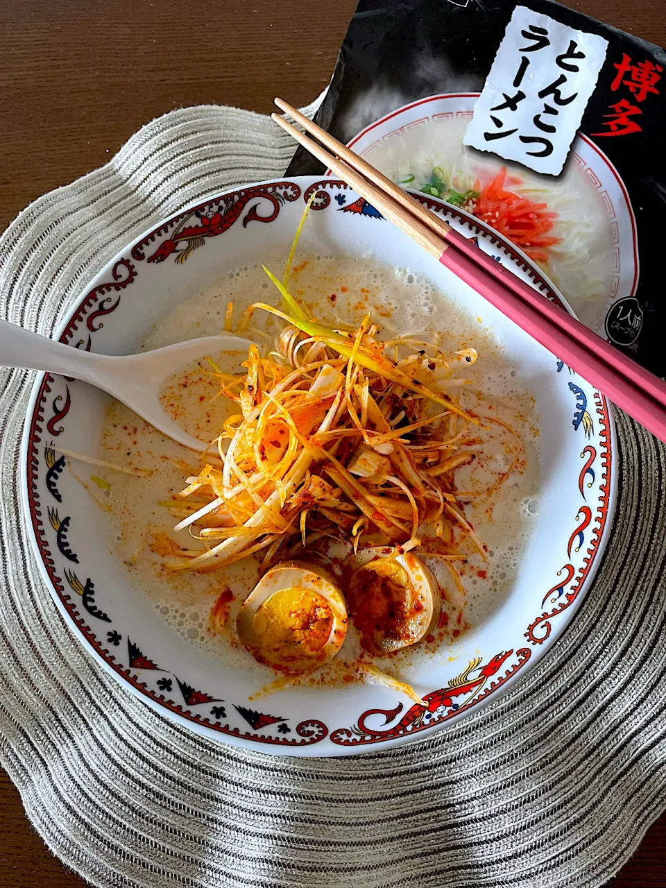 Snapdishの料理写真:激辛豆乳豚骨ラーメン🍜|いっちゃんさん