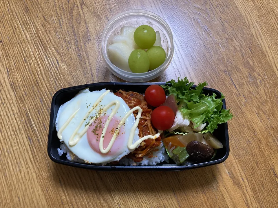 10/1 ロコモコ丼弁当|ゆさん