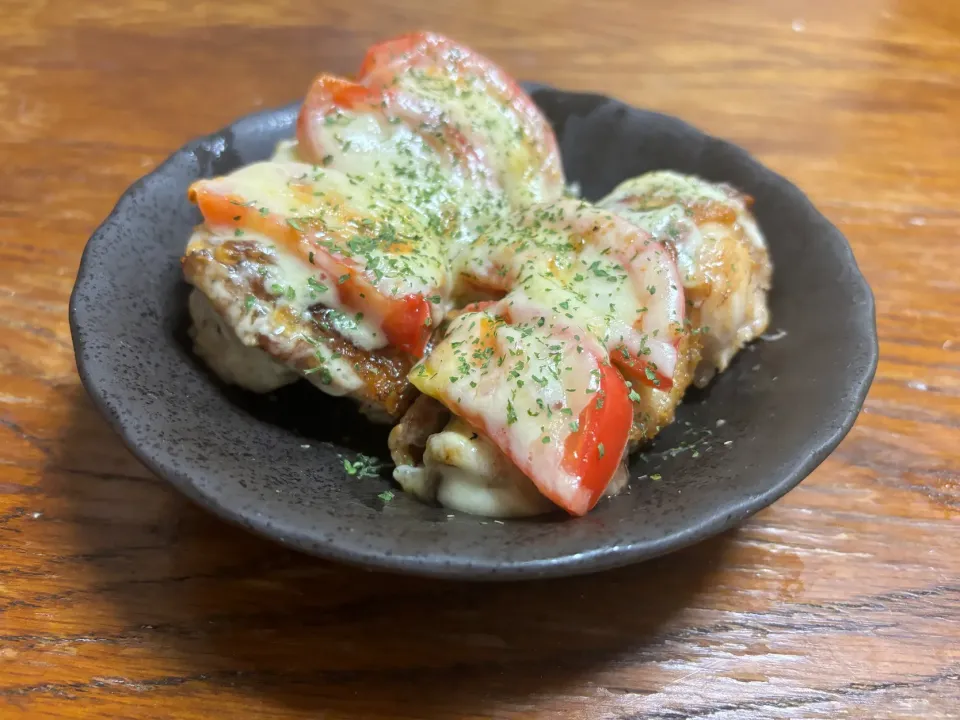 鶏とトマトのチーズ焼き|あぁさん