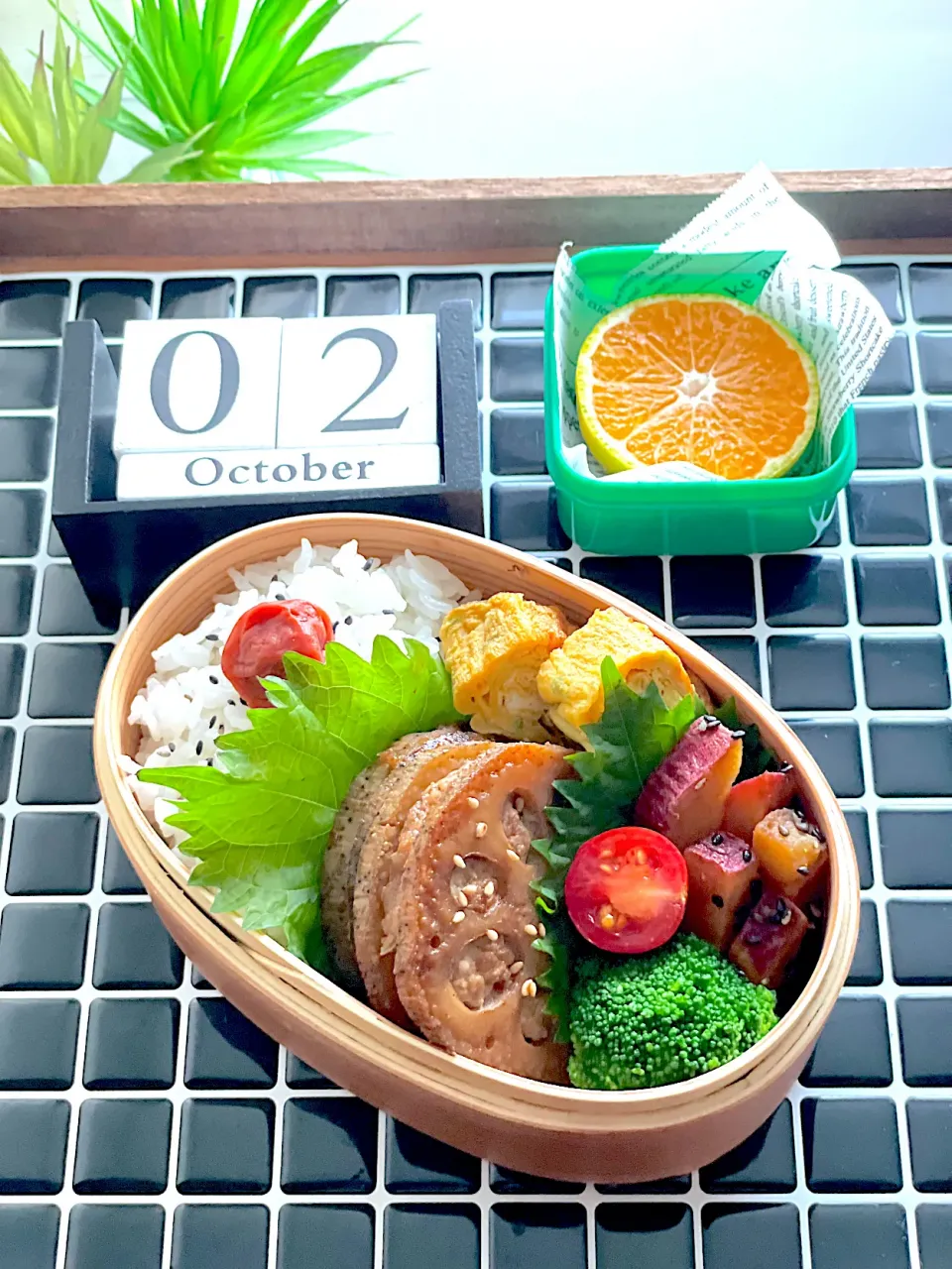 Snapdishの料理写真:お弁当No.67 (10/2)  男子中学生弁当|お弁当記録がんばるぞ💪さん