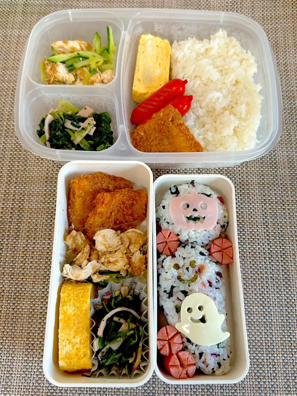 ちょこっとハロウィン弁当。旦那さん、娘弁当。|ゆーこ。さん