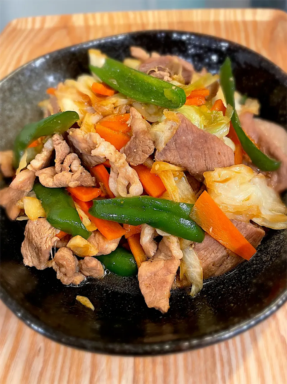 豚肉と野菜の味噌炒め中華風|パパ手料理さん