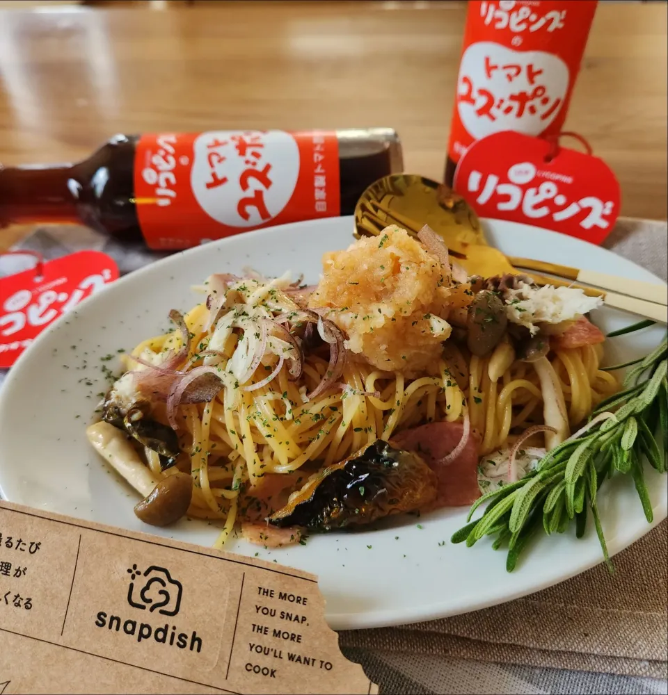 Snapdishの料理写真:トマポンパスタ🍝|ナオミさん