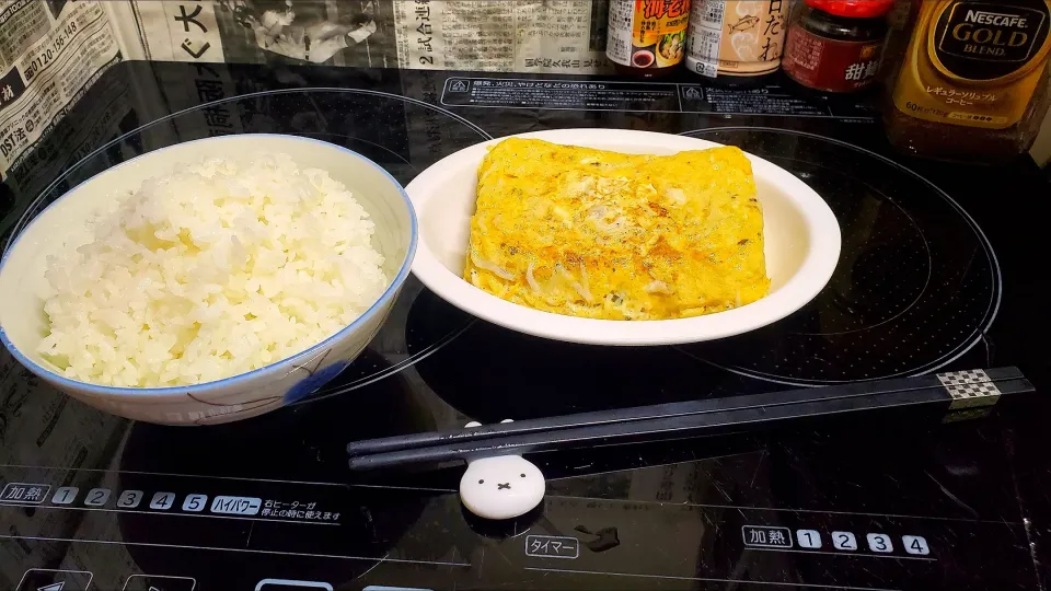 行きつけ漁港で仕入れたしらすを使いだし巻きlunch|masaki .fさん