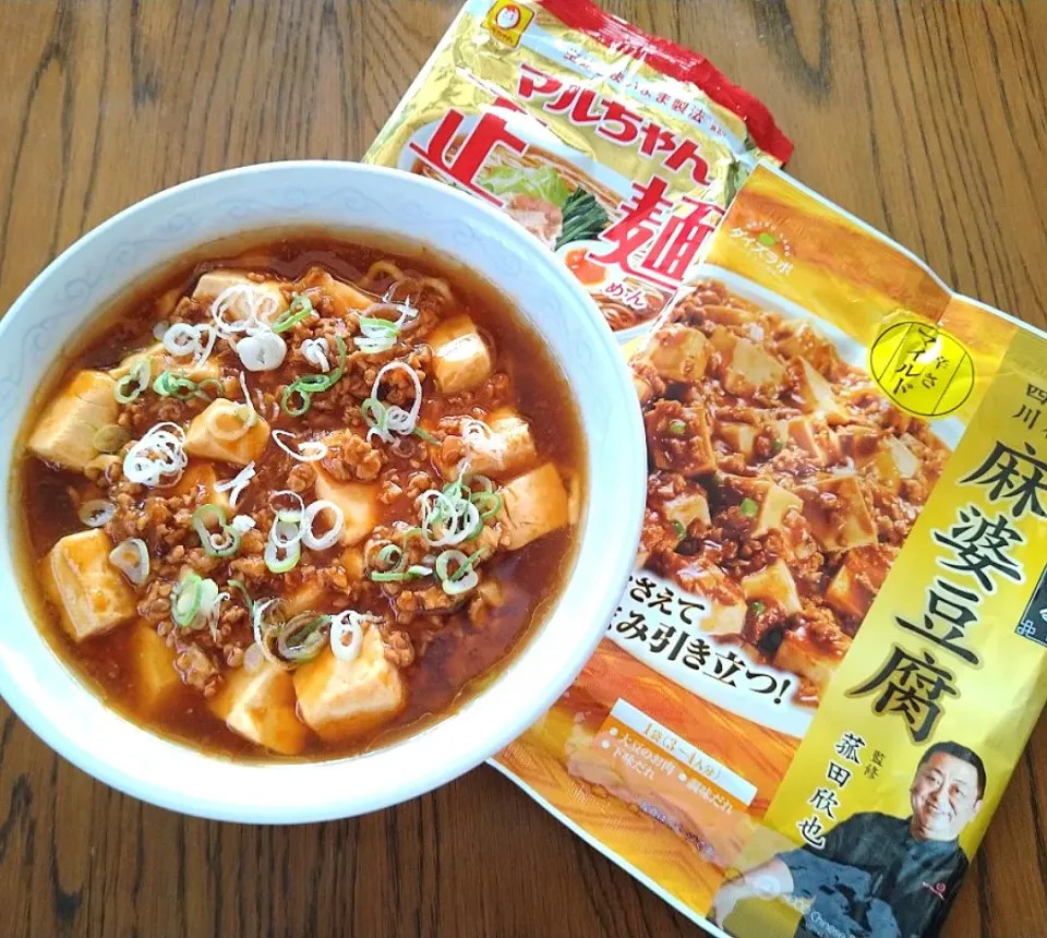 マルコメ秋の新商品で麻婆ラーメン🍜|ソコツモノさん