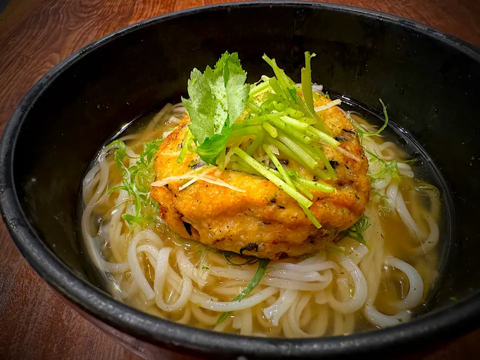 手作りがんもの生姜葛あんかけ温めん|半田手延べそうめんの店 阿波や壱兆さん