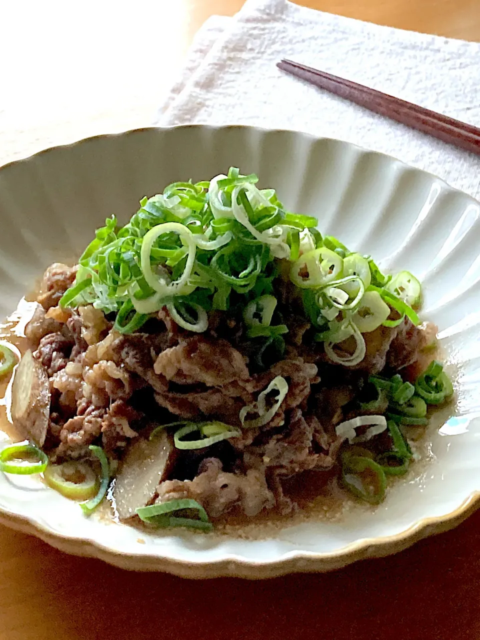 牛肉とごぼう味噌煮|sacchiさん