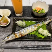 Snapdishの料理写真:旬もの🐟いただきます(*´ω`*)♡|antiqueさん