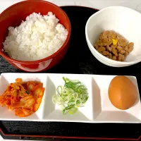 Snapdishの料理写真:高二男子　納豆ご飯🍚|まりっぺさん