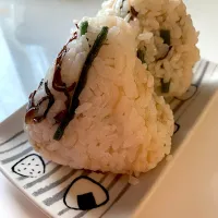 Snapdishの料理写真:山菜ご飯でおにぎり🍙|みっこちゃんさん