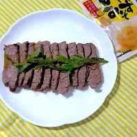 Snapdishの料理写真:ゆずみそローストビーフ|naka.naka.777さん