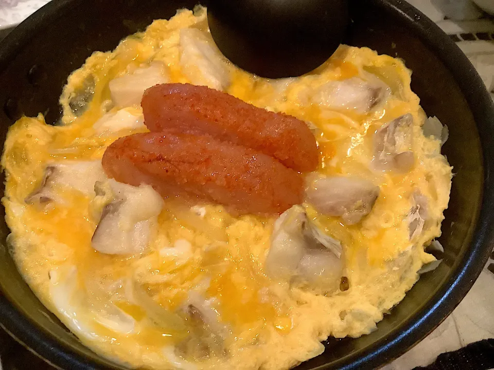 Snapdishの料理写真:新作『鱈と明太子の親子丼😋🐟』|アライさんさん