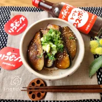 Snapdishの料理写真:本澤さんの男飯❗トマポン茄子蒲焼き丼