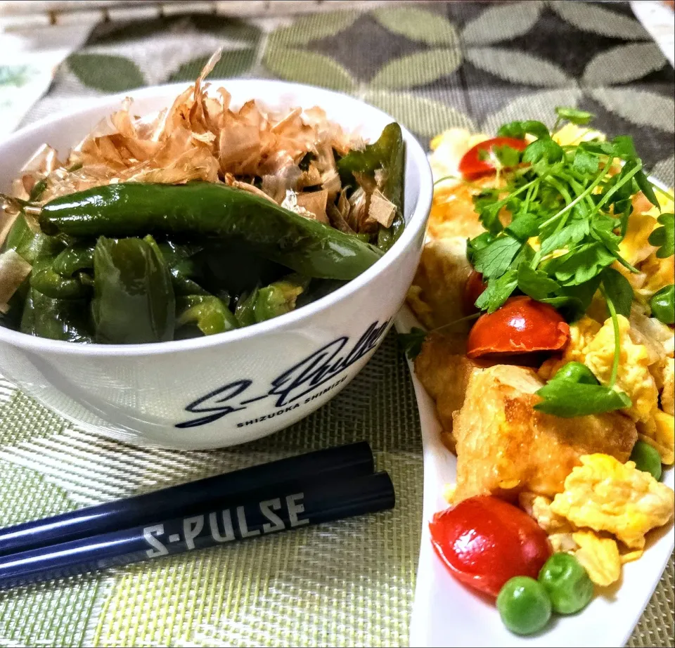 タモさんの青椒煮びたし飯
彩り絹揚げチャンプル|マギーさん