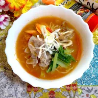 Snapdishの料理写真:ピリ辛トマトラーメン🍅