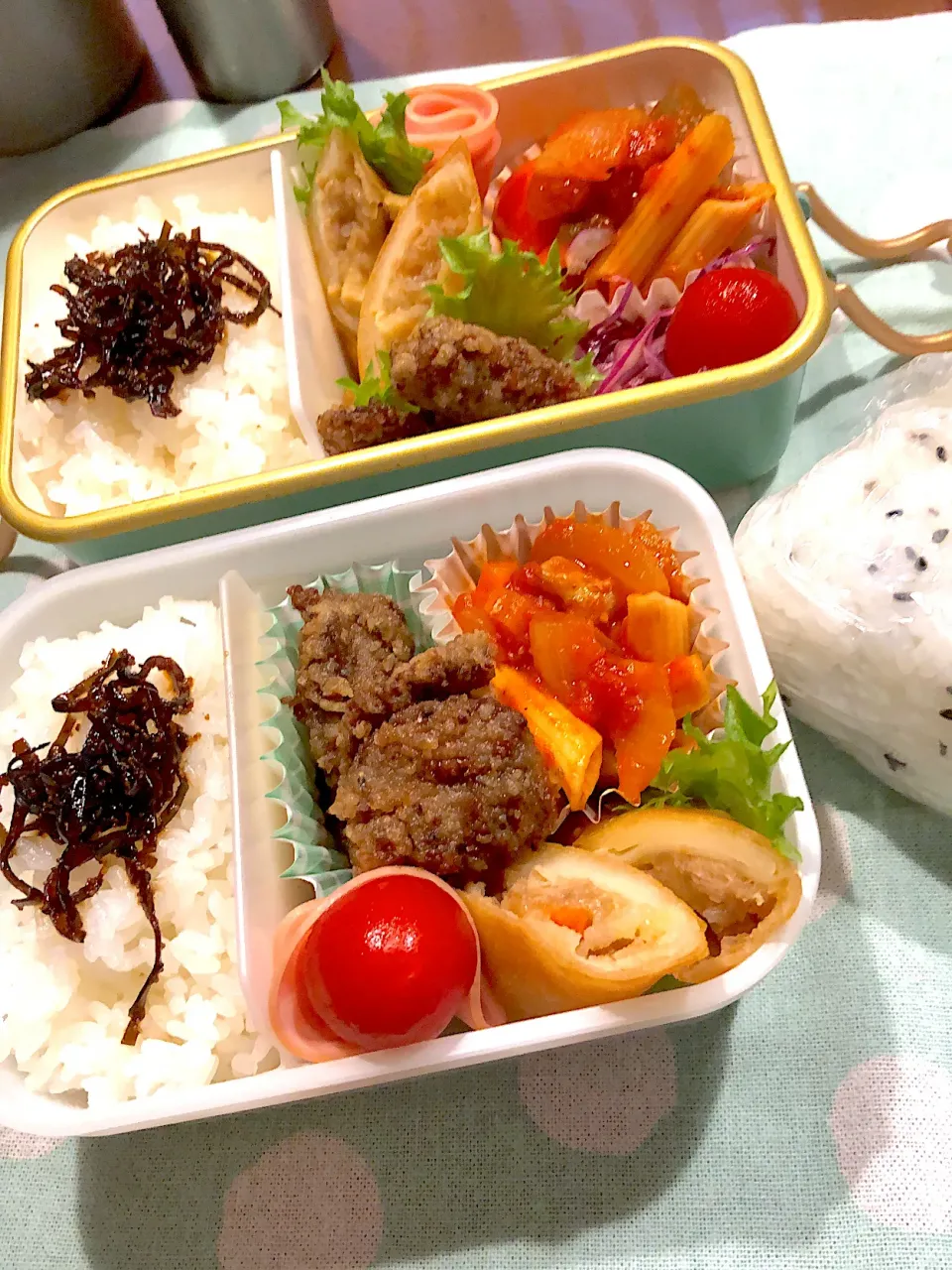 2024.10.4  ＊今日のお弁当＊鶏もも肉のトマト煮込み♪♪|rinrin*mama*さん