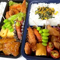 Snapdishの料理写真:男子中学生、高校生のお弁当🍱|かおたまさん