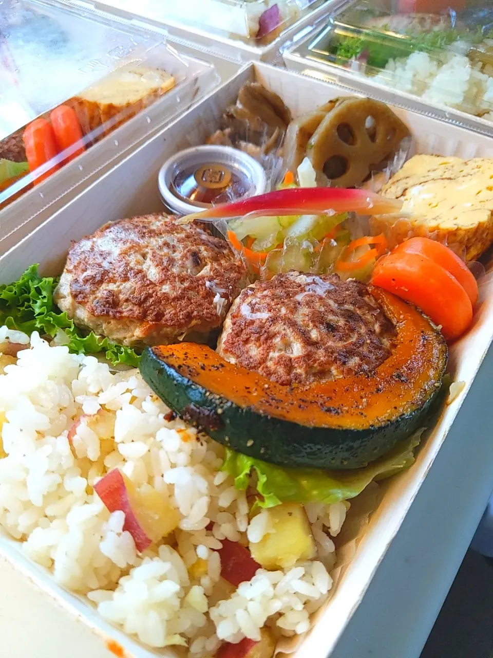 さつまいもご飯とハンバーグのお弁当|C.Sさん