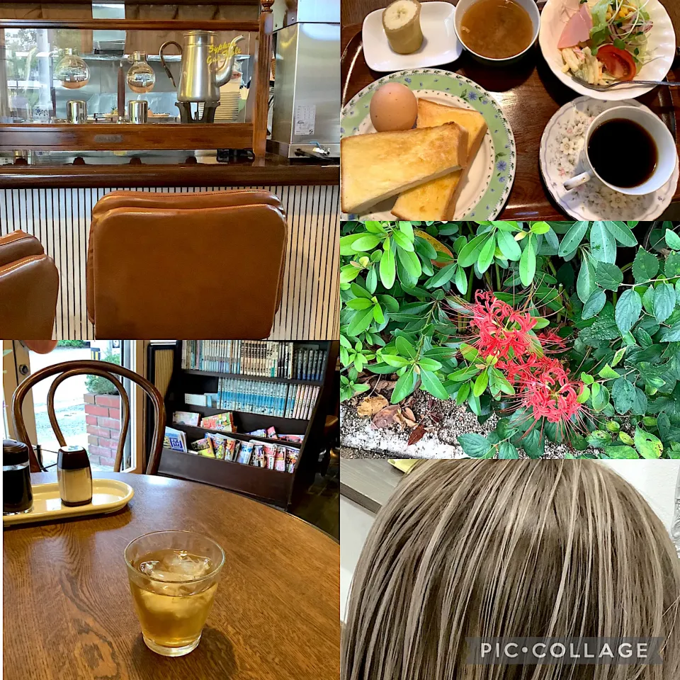 Snapdishの料理写真:Kiss a ten 🍞🥚🥗☕️|🍁さん