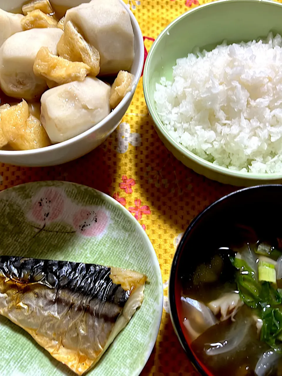 塩鯖　大根おろし　里芋煮　味噌汁|4jinoanataさん