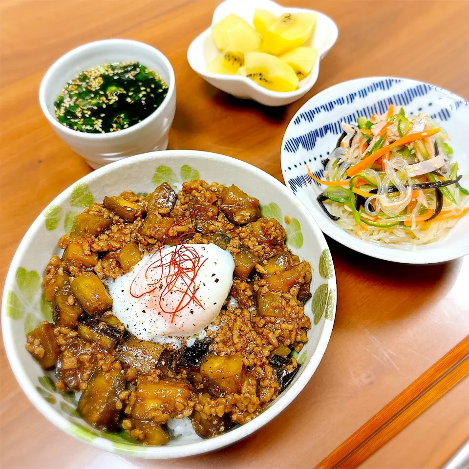 肉みそ麻婆なす丼|teritamagoさん