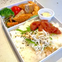 Snapdishの料理写真:中学生部活男子のお弁当🍱|almostblackさん