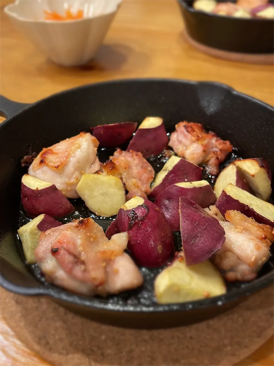 鶏もも肉とさつまいものオーブン焼き|fukaさん