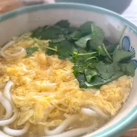 Snapdishの料理写真:お昼ご飯・かき玉うどん|akiさん