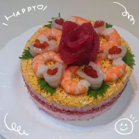 Snapdishの料理写真:寿司ケーキ|みほさん