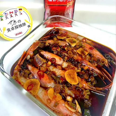 「糸唐辛子」を使ってみたSnapdishの料理・レシピ写真:初めてのお家カンジャンセウ🦐✨