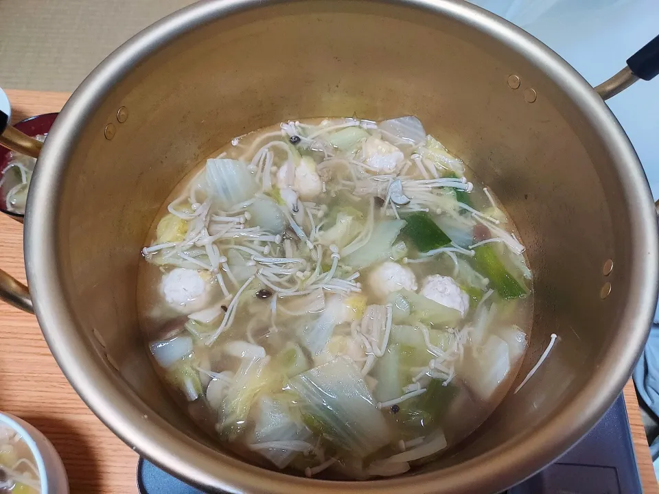 鶏ガラ肉団子お鍋|るかぱぱさん