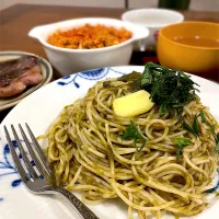 Snapdishの料理写真:海苔紫蘇パスタ|ichikayaさん