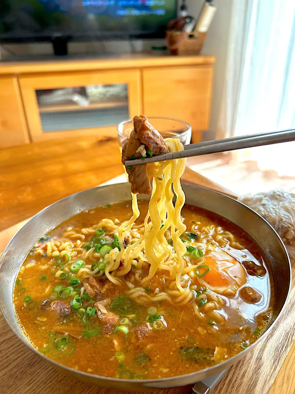 Snapdishの料理写真:辛ラーメン|ゆきさん