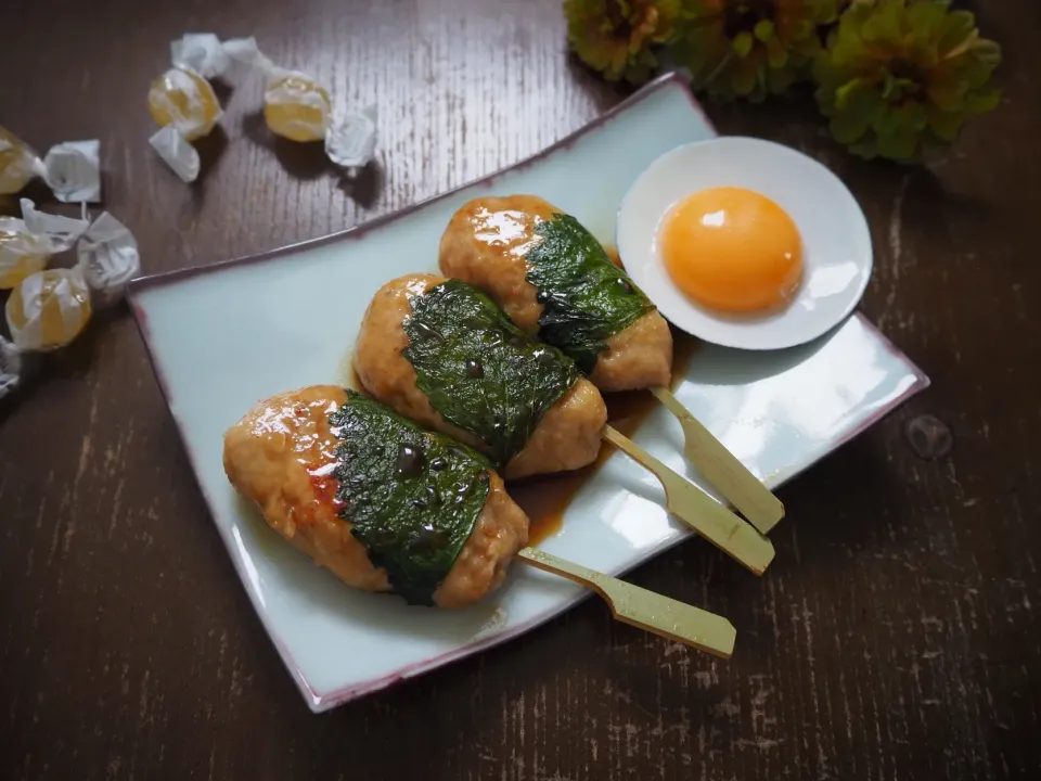 Snapdishの料理写真:塩カンロ飴で照り焼きつくね|seiko_funfoodさん