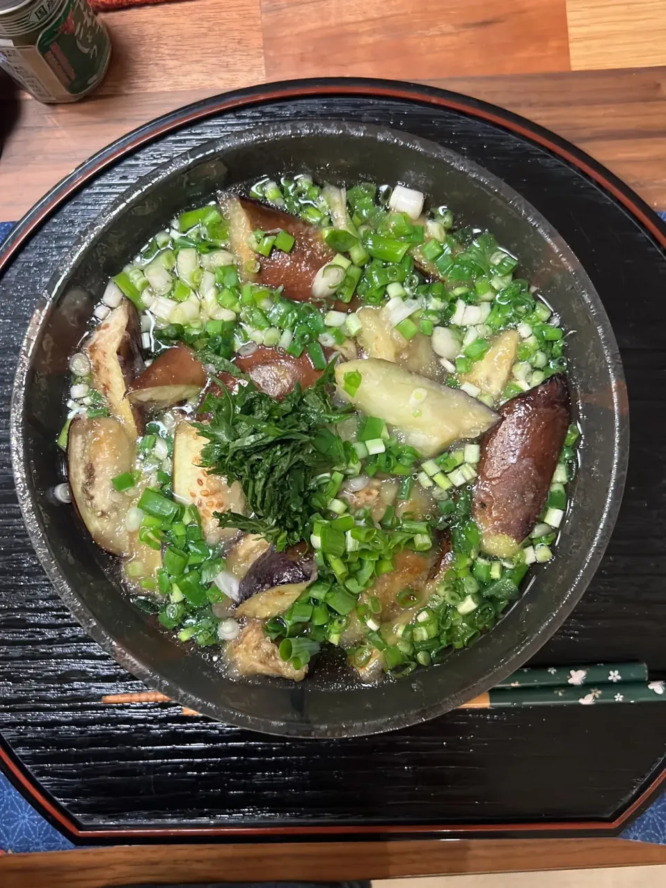 茄子と小葱のにゅうめん|くろさん