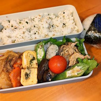 次男弁当&おにぎり