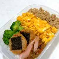 Snapdishの料理写真:久々投稿〜ガッツリ弁当|さにー☆ミさん