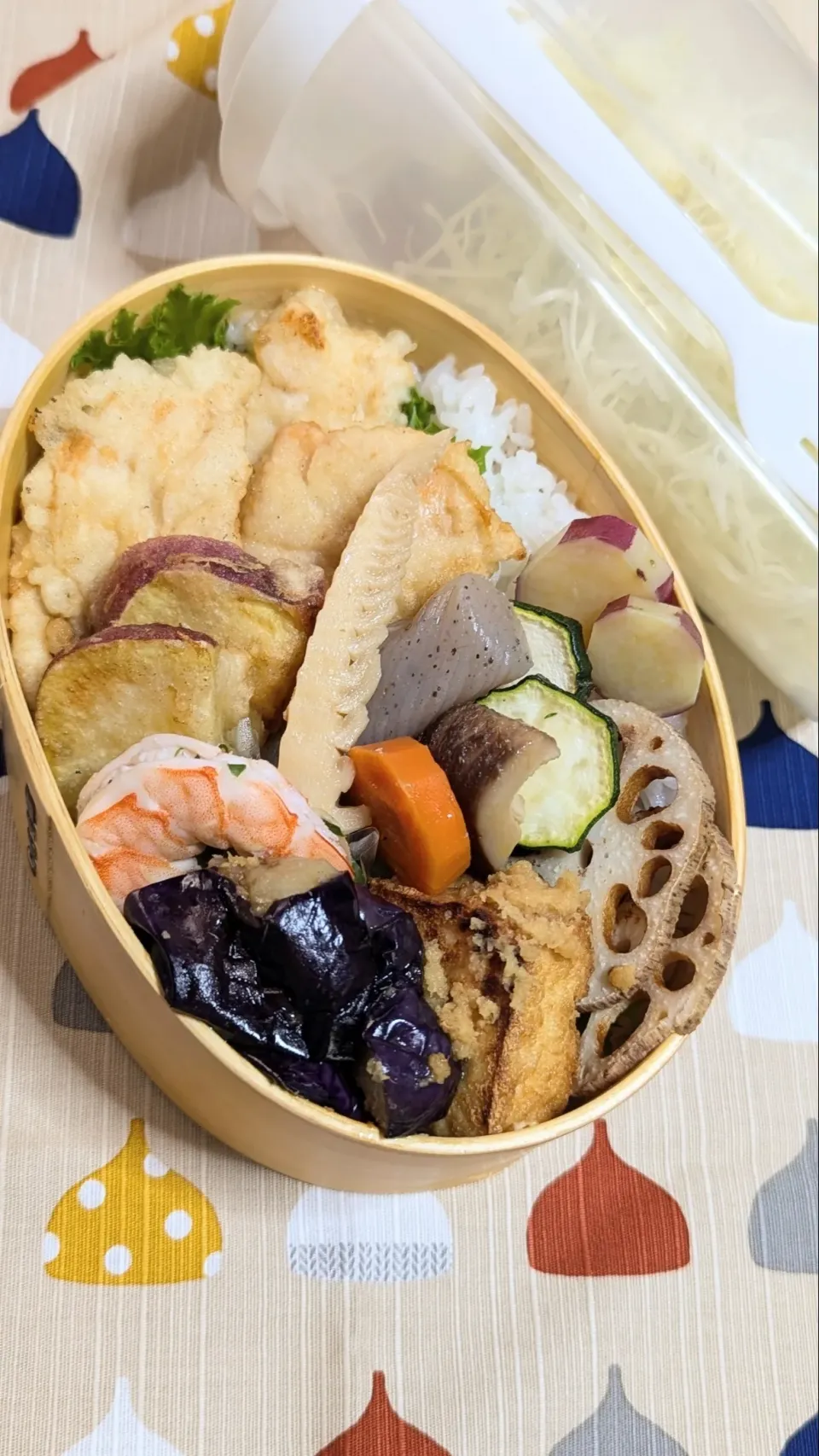 本日のお弁当〜鳥天和食弁当|f.1125beさん