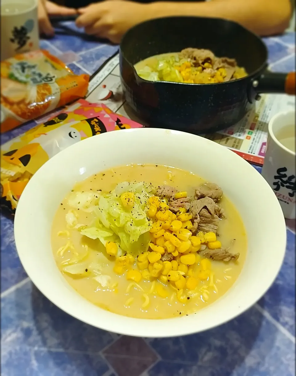 Snapdishの料理写真:豆乳味噌ラーメン|みったんさん